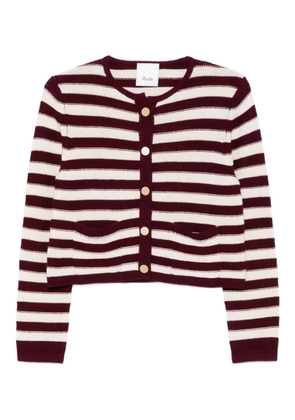Allude striped-button cardigan - Neutrals