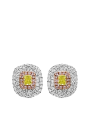 HYT Jewelry 18k white gold diamond earrings