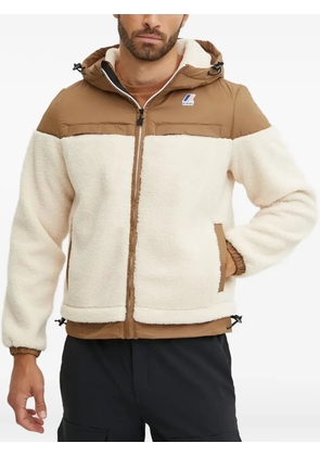 K-Way hooded fleece jacket - White