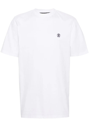 Roberto Cavalli monogram-embroidered cotton T-shirt - White