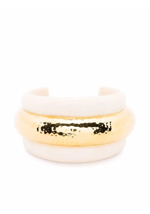 Aurelie Bidermann Nazca hammered-effect cuff - Gold
