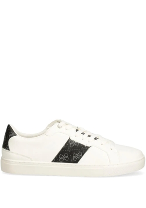 GUESS USA monogram-panel sneakers - White