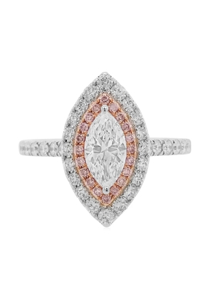 HYT Jewelry 18kt white gold diamond cocktail ring - Silver