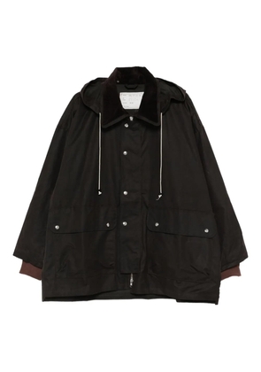 Camiel Fortgens drawstring-hood windbreaker jacket - Brown