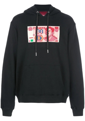 Mostly Heard Rarely Seen 8-Bit note printed hoodie - Black