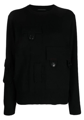 Y's ribbed wool jumper - Black