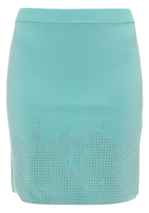 JW Anderson stud-detail knitted skirt - Blue