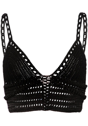 IRO Kleo crochet-knit bralette - Black