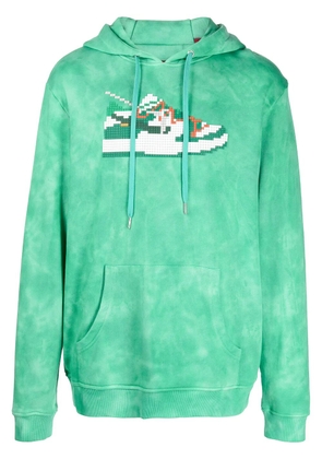 Mostly Heard Rarely Seen 8-Bit Dunk tie-dye pullover hoodie - Green