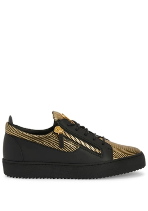 Giuseppe Zanotti Frankie double-zip low-top sneakers - Black