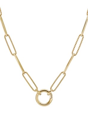 David Yurman 18kt yellow gold DY Madison Elongated chain necklace (5mm)