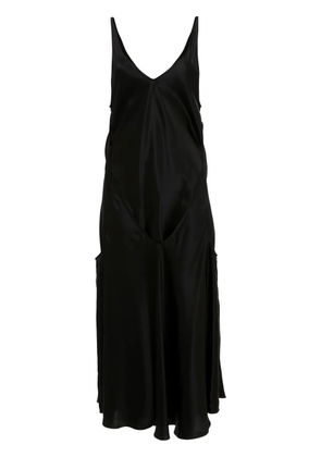 JW Anderson sleeveless silk midi dress - Black