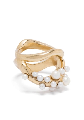 BEATRIZ PALACIOS Double Wave ring - Gold