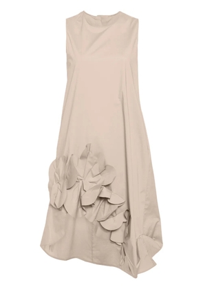 JNBY flower-detailing cotton-blend dress - Brown