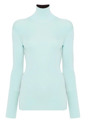 Wales Bonner high-neck long-sleeve top - Blue