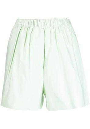 Kika Vargas wide-leg cotton shorts - Green