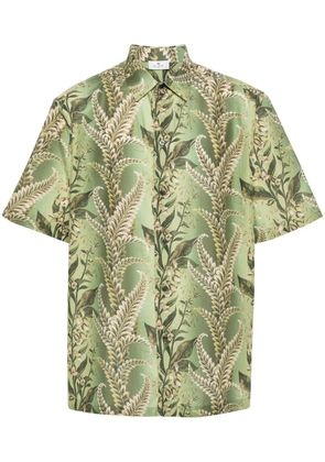 ETRO floral-print cotton shirt - Green