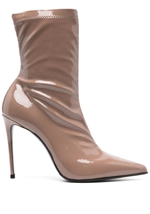 Le Silla EVA 100mm ankle boots - Brown