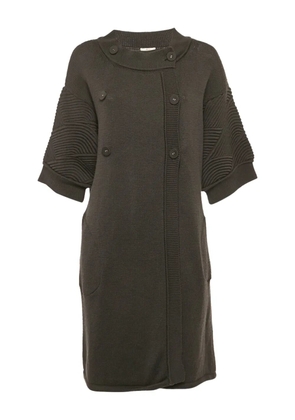 Kenzo Pre-Owned double-breasted knitted dress - Grey