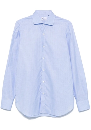 Finamore 1925 Napoli plaid check-pattern shirt - Blue
