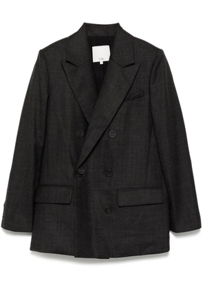 Tibi check dennis cutout blazer - Grey