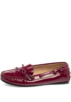 Tod's Vintage pre-owned patent-leather boat shoes - Pink