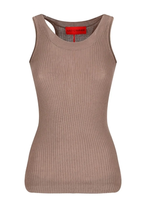 Wild Cashmere ribbed tank top - Brown