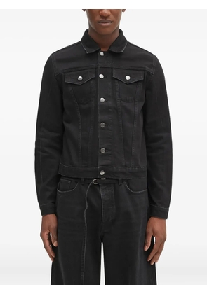 032c button-fastening denim jacket - Black