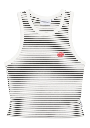 CHOCOOLATE ribbed tank top - Neutrals