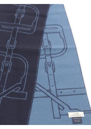 Hermès Pre-Owned 2010s cashmere scarf - Blue
