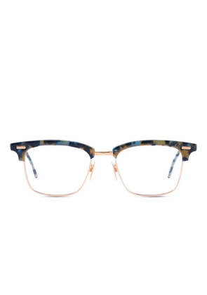 Thom Browne Eyewear tortoiseshell square-frame glasses - Gold