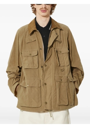 Barbour multiple-pocket corduroy-collar jacket - Neutrals
