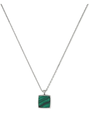 Emanuele Bicocchi malachite-amulet necklace - Silver
