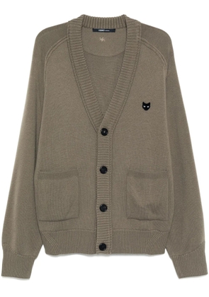 ZZERO BY SONGZIO panther raglan cardigan - Neutrals