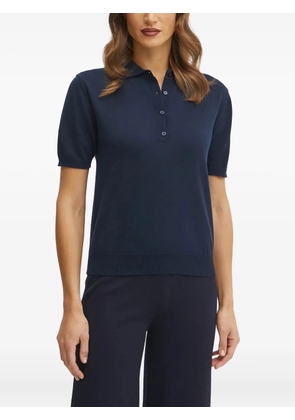 LUISA SPAGNOLI cotton polo top - Blue