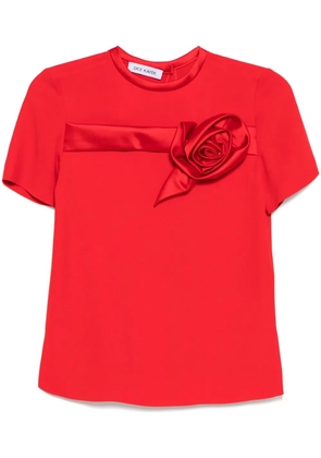 Dice Kayek rose embroidered t-shirt