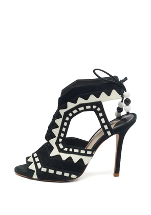 Sophia Webster cut-out lace sandals - Black