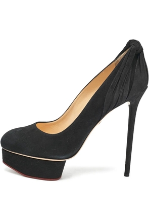 Charlotte Olympia pre-owned 150mm Dolly platform pumps - Black