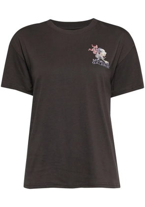 Musium Div. logo-embroidered t-shirt - Grey