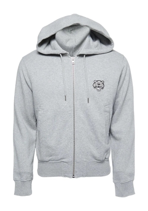 Kenzo Pre-Owned Tiger-patch hoodie - Grey