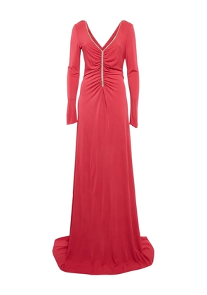 PUCCI Pre-Owned ruched long-sleeve gown - Pink