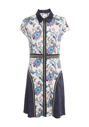 Mary Katrantzou paisley-print buttoned shirt dress - White