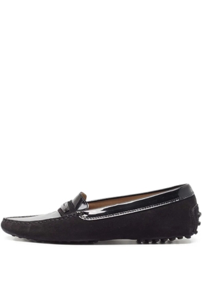 Tod's Vintage pre-owned Gommino patent-leather loafers - Black