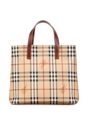 Burberry Pre-Owned 2000-2017 Haymarket Check Coated Canvas tote bag - Brown
