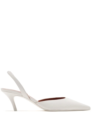 Amina Muaddi 60mm Sofia pumps - White