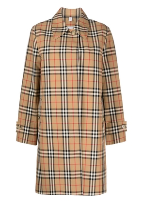 Burberry plaid-check pattern jacket - Brown