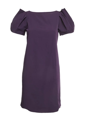 Diane Von Furstenberg Vintage puff-sleeve dress - Purple