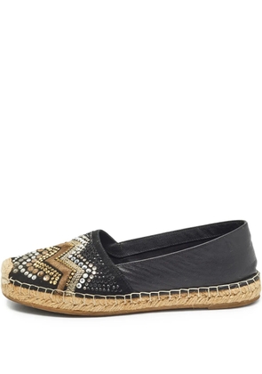 Le Silla crystal-embellished espadrilles - Black