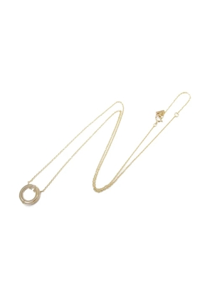 Tiffany & Co. Pre-Owned 2010 18kt rose gold T to Circle mother-of-pearl necklace - Pink