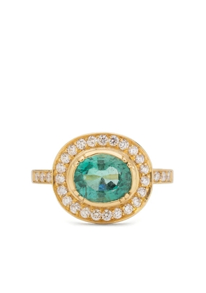 Brooke Gregson 18kt yellow gold Galaxy emerald and diamond ring